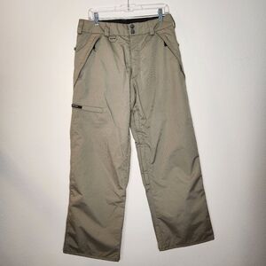 Volcom Mens Small Tan Snowboard Ski Pants Transition 5000mm